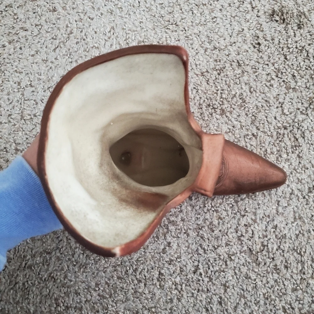 Vintage Antique Bronze Copper Heeled Cowboy Boot Vase Decor - Picture 9 of 9